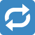 Clockwise rightwards and leftwards open circle arrows 🔁